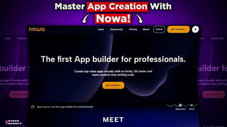 Nowa Review: The Ultimate No-Code Platform for App Development and Beyond + Lifetime Deal