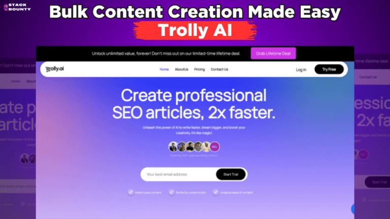 Trolly AI Review: Revolutionizing SEO Content Creation + Lifetime Deal