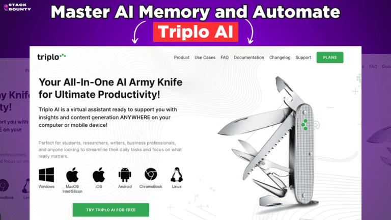 Triplo AI Review: Your Ultimate Productivity Assistant – Features, Pricing, and AppSumo Offer